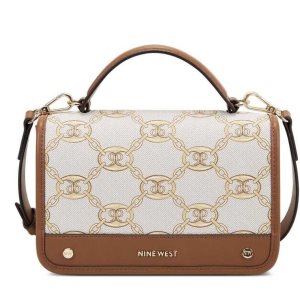 Nine West Emery Flap Dorados Marrom | 786AMKJEO