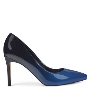 Nine West Ezra Pointy Puntera Pumps Azules Oscuro | 035XHWDYC