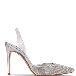 Nine West Fabry Pointy Puntera Destalonadas Pumps Plateados Multicolor | 987KXFGPU