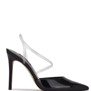 Nine West Fames Destalonadas Pumps Negros | 874IOFSAH
