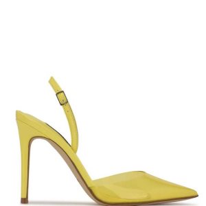 Nine West Fayes Pointy Puntera Slingbacks Amarillos | 086GXTDBY