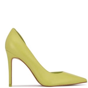 Nine West Folowe d'Orsay Pointy Puntera Pumps Verdes Claro | 179UCDLZE