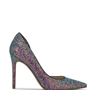 Nine West Folowe d'Orsay Pointy Puntera Pumps Morados Multicolor | 256UIFHBR