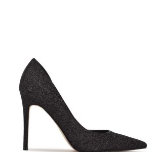 Nine West Folowe d'Orsay Pointy Puntera Pumps Negros | 306BKOVPM