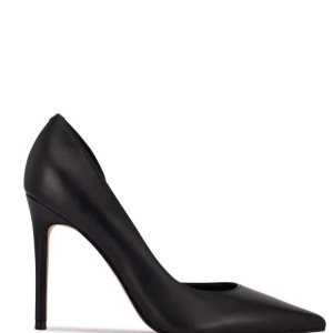 Nine West Folowe d'Orsay Pointy Puntera Pumps Negros | 687MKWUPN