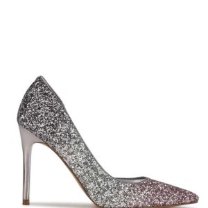 Nine West Folowe d'Orsay Pointy Puntera Pumps Rosas Plateados | 865FKJUCZ