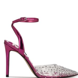 Nine West Foreva Ankle Correa Vestido Pumps Metal | 027TJQZKP