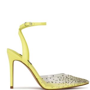 Nine West Foreva Ankle Correa Vestido Pumps Amarillos | 146LWSOID
