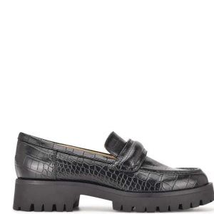 Nine West Garren Lug Sole Loafers Negros | 372ROULFV