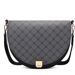 Nine West Genoa Saddle Grises Negros | 540HNZECY
