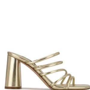 Nine West Girlie Block Heel Chanclas Sandals | 354BAFXHM
