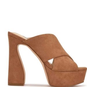 Nine West Girlz Plataforma Sandals Marrom | 903SNLAGB