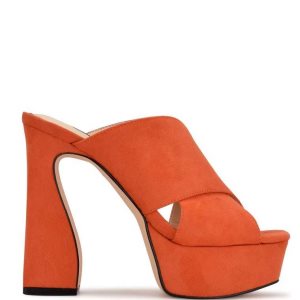 Nine West Girlz Plataforma Sandals Naranjas | 913OKJNWQ