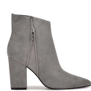 Nine West Glorya Booties Grises | 390OXGSHL