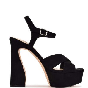 Nine West Glows Plataforma Negros | 719OVYFAM