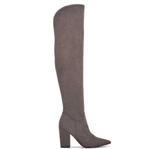 Nine West Goforit Over The Knee Boots Grises | 285RHCPSX