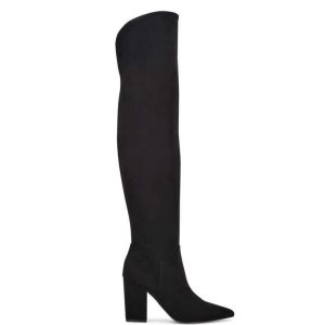 Nine West Goforit Over The Knee Boots Negros | 184MGXVPB