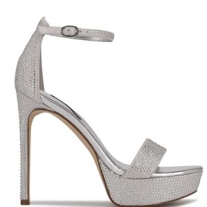 Nine West Goout Plataforma Plateados | 983EHZYUW