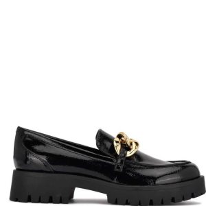 Nine West Gracy Lug Sole Loafers Negros | 918EYHODU