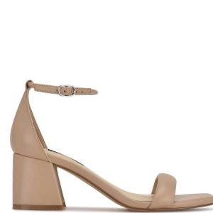 Nine West Gretal Ankle Correa Block Heel Rosas | 270OXVCAP