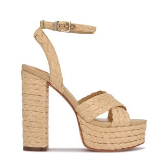 Nine West Hadyn Plataforma Beige | 745NAIKWY