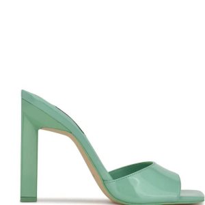 Nine West Haveit Tacón Chanclas Verde Menta Verdes | 615JESGXC