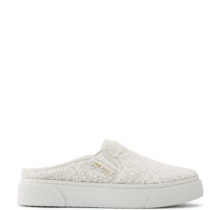 Nine West Hayzel Slip On Sneaker Mules Creme | 013KQALDH
