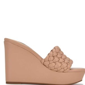 Nine West Kat Plataforma Chanclas Sandals Rosas | 027FTMOLD