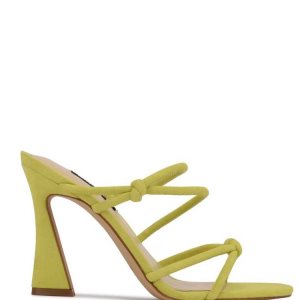 Nine West Kims Tacón Chanclas Sandals Amarillos | 146BDGWXC