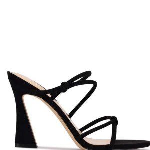 Nine West Kims Tacón Chanclas Sandals Negros | 481VWNPGI