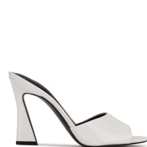 Nine West Kool Tacón Chanclas Sandals Blancos | 587JRBSGI