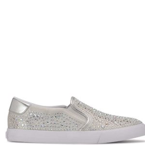 Nine West Lala Slip On Sneakers Plateados | 231ZGPTFN