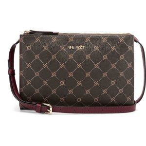 Nine West Lianna Double Zip Marrom Oscuro | 427MPCKGQ