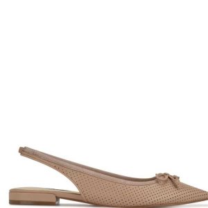 Nine West Livi Destalonadas Pointy Puntera Marrom | 651JTGKPU