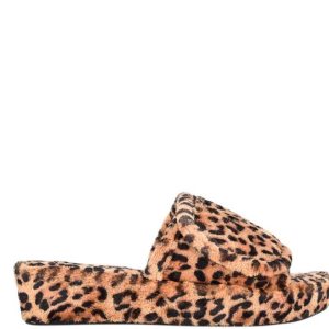 Nine West Lounge Plataforma Chanclas Sandals Leopardo | 107TYLQZS