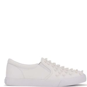 Nine West Lovie Slip On Sneakers Blancos | 398MKRYLP