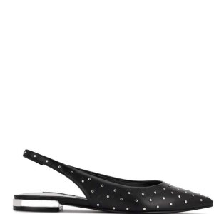 Nine West Lucee Destalonadas Pointy Puntera Negros | 609KHEAGR