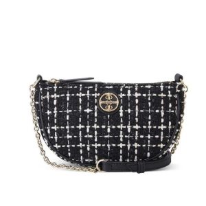 Nine West Maud Mini Top Zip Negros Blancos | 076DFMVAB