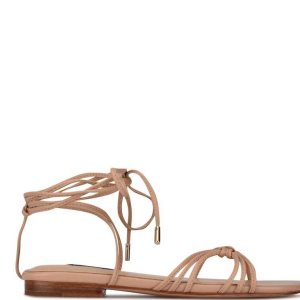 Nine West Minus Ankle Wrap Sandals Rosas | 947USFPLQ