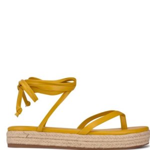 Nine West Monee Ankle Wrap Sandals Amarillos | 342UVWAIL