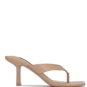 Nine West Nest Tacón Tanga Sandals Rosas | 423XQOVPD