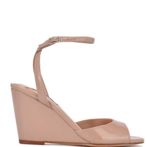Nine West Nevr Ankle Correa Wedge Beige | 827SQFZVM