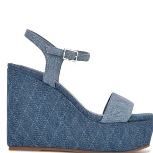 Nine West Nila Plataforma Azules Multicolor | 596IDSUFR