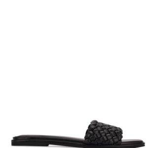 Nine West Ohhi Planos Chanclas Sandals Negros | 514UYWTCS