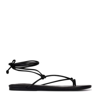 Nine West Pansie Ankle Wrap Sandals Negros | 290AVXMUB