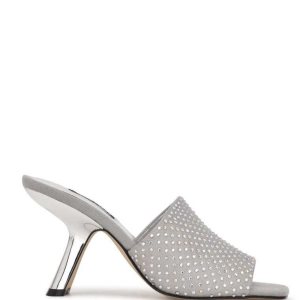 Nine West Partie Tacón Chanclas Sandals Grises | 918ZFIVKJ
