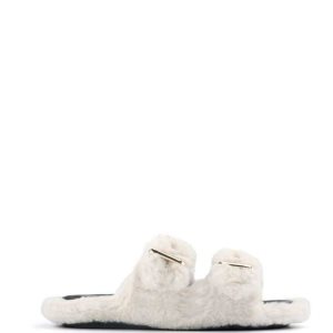 Nine West Plush Cozy Planos Chanclas Sandals Beige | 408AHNUSD