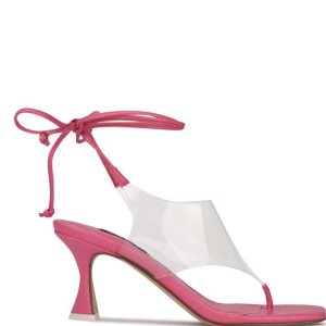 Nine West Popi Ankle Wrap Tacón Rosas | 903GCPLHZ