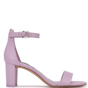 Nine West Pruce Ankle Correa Block Heel Morados Oscuro | 739ROUXQF