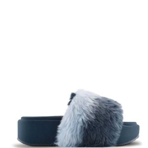 Nine West Rize Plataforma Chanclas Sandals Azules | 281RJUIFP